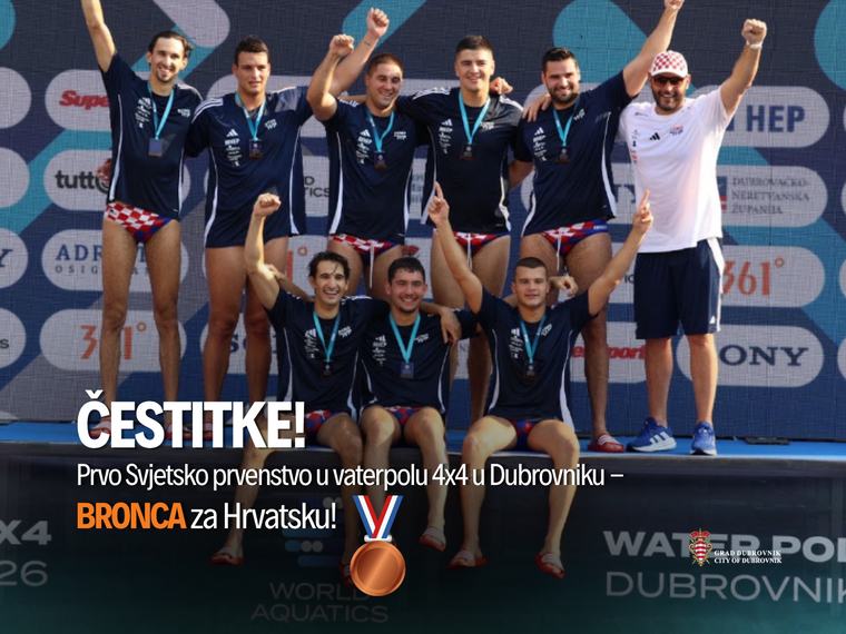 Nakon osvanja bronce: dubrovački gradonačelnik Mato Franković uputio je čestitku vaterpolskom klubu Jug