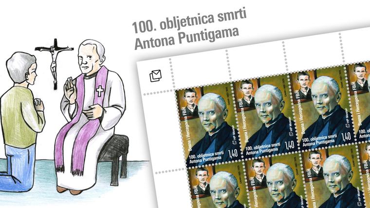 HP Mostar prigodnom markom obilježava 100. obljetnicu smrti o. Antona Puntigama